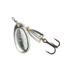 Spinnerbaits & Buzzbaits Blue Fox 60-20-100 Classic Vibrax Spinner 3/16 Oz - Plated Silver-Silver