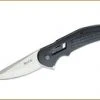 BUCK KNIVES - HEXAM - 3 1/3" BLADE - 7CR STAINLESS STEEL - BLACK INJECTION MOLDED PLASTIC HANDLE W/BLACK TEXTURED INLAY