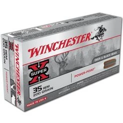 WINCHESTER SUPER-X AMMO .35 REM 200 GRAIN POWER POINT 2020 FPS 20 ROUND BOX X35R1