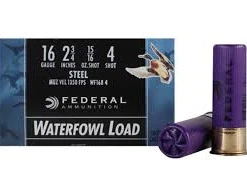 FEDERAL AMMUNITION FEDERAL STEEL 16 GA, 2 3/4", 15/16 Oz, #2 Shotgun Ammo
