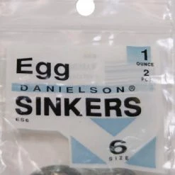 Danielson ES6 Egg Sinker 1 Oz Size 6 2 Pk