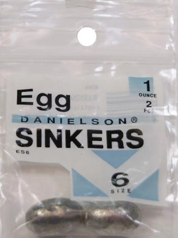 Danielson ES6 Egg Sinker 1 Oz Size 6 2 Pk 3 Danielson ES6 Egg Sinker 1 Oz Size 6 2 Pk