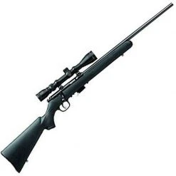 Savage 93R17 FXP Bolt Action Rimfire Rifle Package .17 HMR 21" Barrel 5 Rounds 3-9x40mm Scope Black Synthetic Stock
