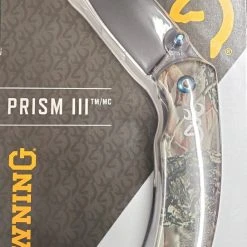 High Falls Outfitters Browning Prism III Camo Folding Knife Knives