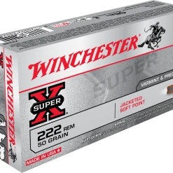 WINCHESTER VARMINT SUPER X 222 REM 50 GR