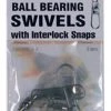 Danielson Ball Bearing Swivel With Interlock Snap Swivel SIZE 5, 2 PACK 2 Danielson Ball Bearing Swivel With Interlock Snap Swivel SIZE 5, 2 PACK