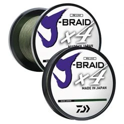 Line Daiwa J-Braid X4 - 3000 Yds Spool - 15lb - Dark Green