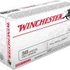 WINCHESTER TARGET 38 SPECIAL 130 GR 50 RDS 2 WINCHESTER TARGET 38 SPECIAL 130 GR 50 RDS