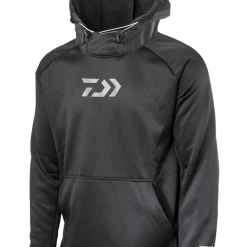 Fishing Apparel Daiwa D-Vec Black Hoodie With Integrated Facemask