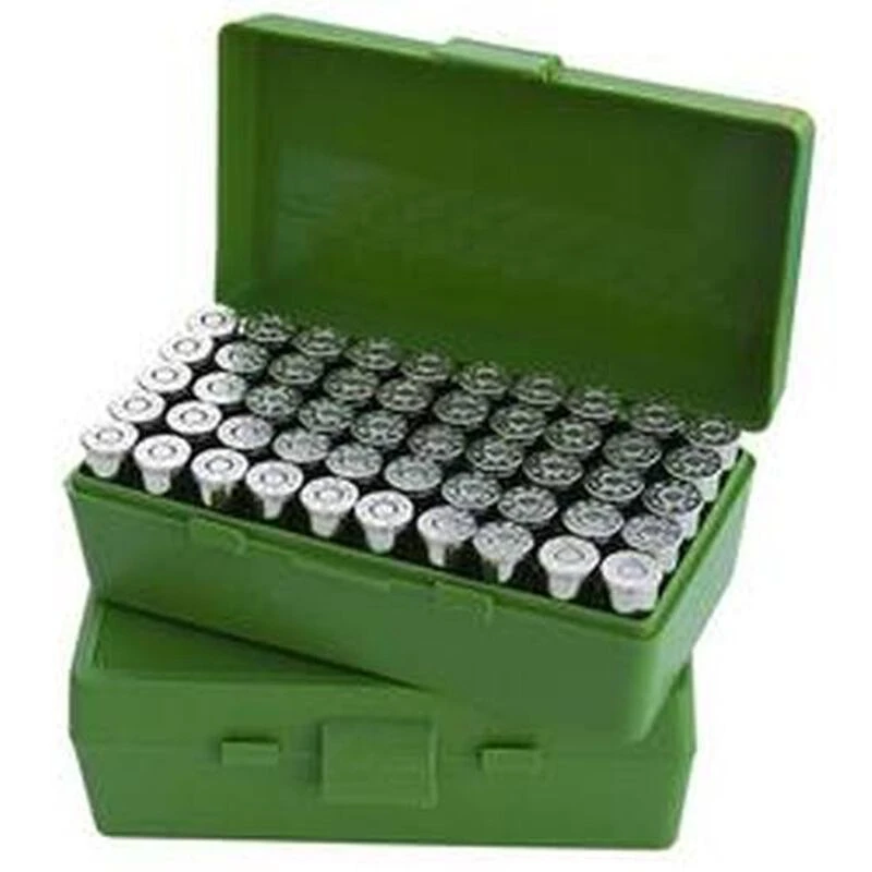 MTM Case-Gard P-50 Original Series Flip Top Handgun Ammo Box .44 Special/.44 Magnum Holds 50 Rounds Green MTM Case-Gard P-50 Original Series Flip Top Handgun Ammo Box .44 Special/.44 Magnum Holds 50 Rounds Green