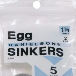 Danielson ES5 Egg Sinker 1 1/4 Oz Size 5 2 Pk Terminal Tackle