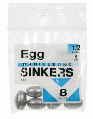 Danielson ES8 Egg Sinker 1/2 Oz Size 8 5 Pk 3 Danielson ES8 Egg Sinker 1/2 Oz Size 8 5 Pk