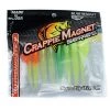 Soft Baits CRAPPIE MAGNET SERIES SLAB MAGNET XL BODY & X-WIDE FLAT TAIL - GLOW COLORS Glow Pack
