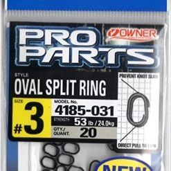 OWNER PRO PARTS - OVAL SPLIT RING - #3 53LB 20PCS