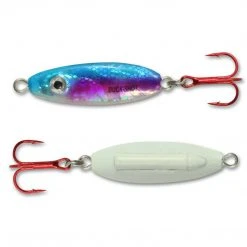 NORTHLAND Ice Fishing & Accessories BUCK SHOT RATTLE SPOON GLOW RAINBOW 3/8 OZ.