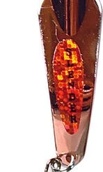 Custom Jigs & Spins CUSTOM JIGS AND SPINS TACKLE SLENDER SPOON PRO PAINTED 5/16OZ GOLD ORANGE