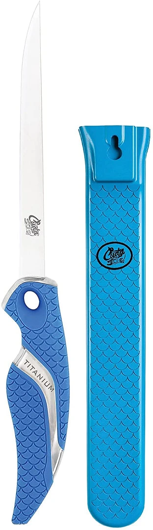 Cuda 9" Titanium Bonded Freshwater Fillet Knife With Sheath Knives 3 Cuda 9" Titanium Bonded Freshwater Fillet Knife With Sheath Knives