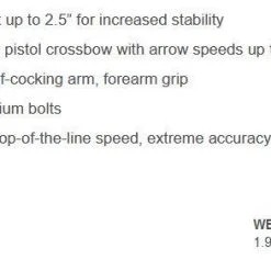BEAR ARCHERY BEAR X - DESIRE XL PISTOL CROSSBOW