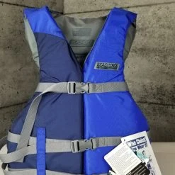 CAMPING SEACHOICE - LIFE JACKET - NYLON VEST (PFD) - BLK/BLUE