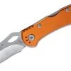 BUCK KNIVES Buck 722 SpitFire Folding Knife 3.25" Plain Blade, Orange Aluminum Handles - 7453