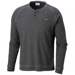 Fishing Apparel COLUMBIA - TRAIL SHAKER III LONG SLEEVE HENLEY BUTTON-GREY