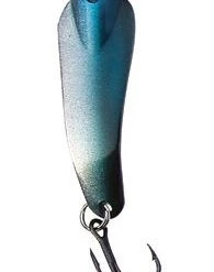 Custom Jigs & Spins CUSTOM JIGS AND SPINS TACKLE SLENDER SPOON PRO PAINTED 5/16OZ NICKEL BLUE Spinnerbaits & Buzzbaits
