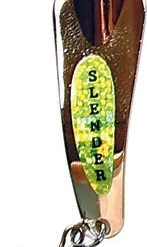 Custom Jigs & Spins Spinnerbaits & Buzzbaits CUSTOM JIGS AND SPINS TACKLE SLENDER SPOON PRO PAINTED 5/16OZ NICKEL CHART