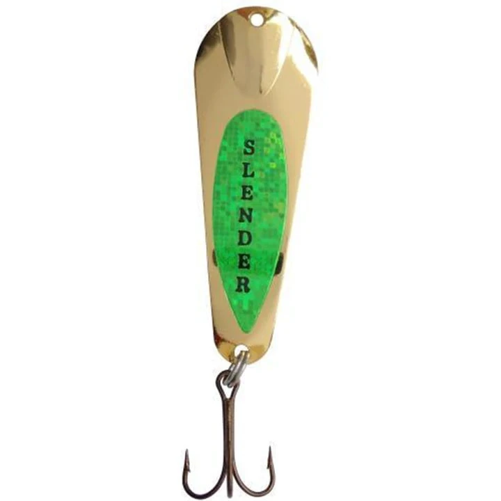 Custom Jigs & Spins CUSTOM JIGS AND SPINS TACKLE SLENDER SPOON PRO PAINTED 5/16OZ GOLD LIME Spinnerbaits & Buzzbaits 3 Custom Jigs & Spins CUSTOM JIGS AND SPINS TACKLE SLENDER SPOON PRO PAINTED 5/16OZ GOLD LIME Spinnerbaits & Buzzbaits