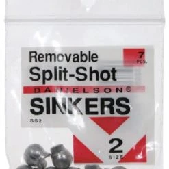 Terminal Tackle Danielson SS2 Removable Split Shot Sinker Size 2 7pk