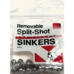 Danielson SS5 Removable Split Shot Sinker Size 5 20 Pk Terminal Tackle