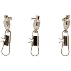 Terminal Tackle Danielson Ball Bearing Swivel With Interlock Snap Nickel Size 2 3 Pk