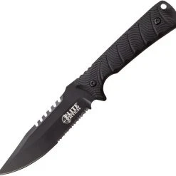 ELITE TACTICAL BACKDRAFT FIXED SERRATED 5 "