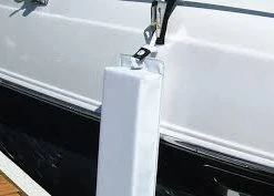 Trolling Motors & Accessories TAYLOR MADE HULL-SAVER VINYL COVERED FLAT FENDER WHITE