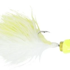 Freedom 80041 Marabou Swing Jig 1/8 Oz Lead Free Chartreuse-White Terminal Tackle