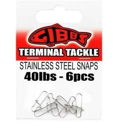GIBBS STAINLESS STEEL SNAPS Terminal Tackle