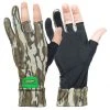 Hunting Apparel PRIMOS STRETCH FINGERLESS SURE GRIP GLOVES MOSSY OAK BOTTOMLAND