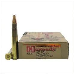 Rifle Ammo HORNADY DANGEROUS GAME SERIES 375 H&H MAG 270GRR SP-RP SUPERPERFORMANCE