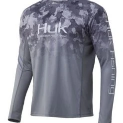 Fishing Apparel HUK ICON X REFRACTION CAMO FADE LS TEE