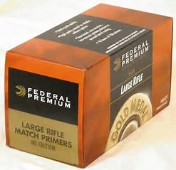 FEDERAL AMMUNITION FEDERAL LARGE PISTOL PRIMERS MATCH #
