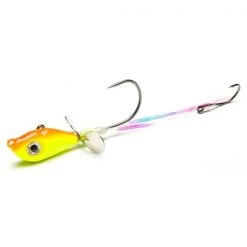 Spinnerbaits & Buzzbaits Mustad Addicted Walleye Death Spinner - 1/4oz - Orange/Chartreuse 1 Pk