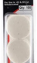THOMPSON CENTER ARMS TC UNLUBED ROUND BALL PATCHES .45 AND .50 CAL 100 PK Black Powder Accessories