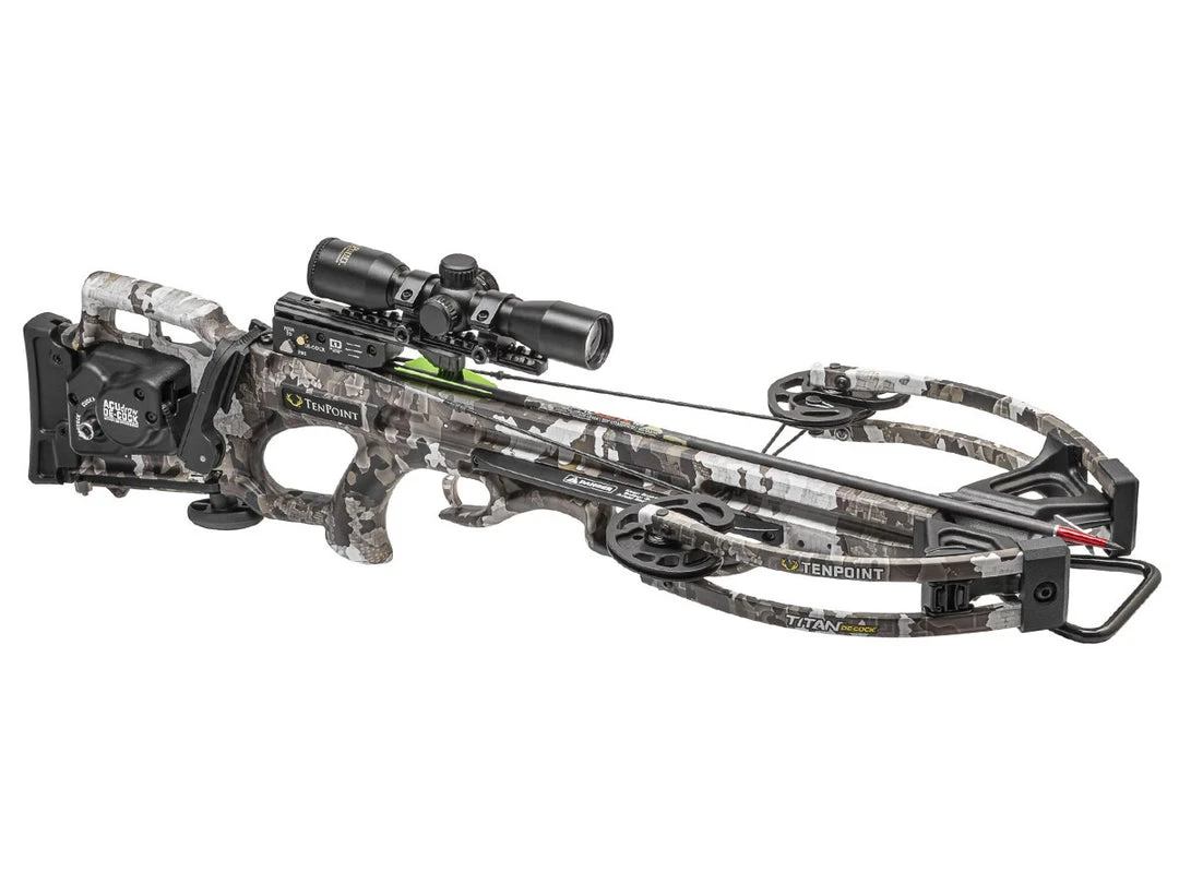 TENPOINT CROSSBOWS TenPoint Titan De-Cock 3x Pro-View Scope Crossbow Package Archery 3 TENPOINT CROSSBOWS TenPoint Titan De-Cock 3x Pro-View Scope Crossbow Package Archery