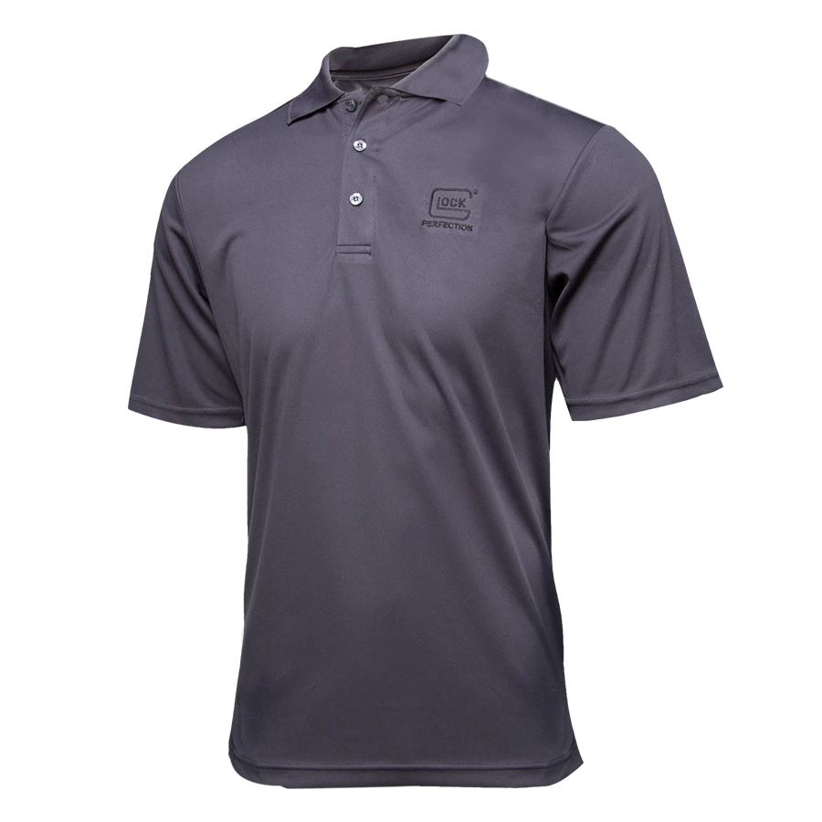 Hunting Apparel GLOCK MENS POLO PERFECTION - GREY 3 Hunting Apparel GLOCK MENS POLO PERFECTION - GREY