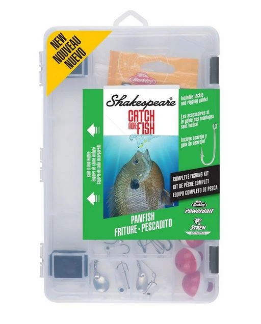SHAKESPEARE CATCH MORE FISH YOUTH FISHING KIT Combos 4 SHAKESPEARE CATCH MORE FISH YOUTH FISHING KIT Combos