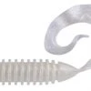 SPRO WAVE TAIL GRUB 4.25" PEARL WHITE Soft Baits