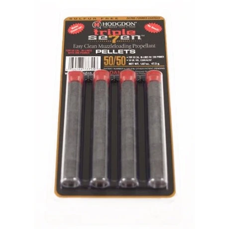 HODGDON Black Powder Accessories TRIPLE 7 50/50 PELLETS BLISTER PACK 3 HODGDON Black Powder Accessories TRIPLE 7 50/50 PELLETS BLISTER PACK