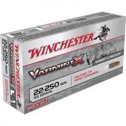 Rifle Ammo WINCHESTER VARMINT X 22-250 REM 55 GR