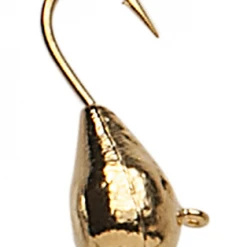 High Falls Outfitters Custom Jigs&Spins Chekai Tungsten Ice Jig. 4mm Gold Plated