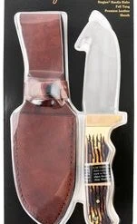 Uncle Henry Knife Gut Hook 4.3" Blade W/Leather Sheath