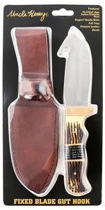 Uncle Henry Knife Gut Hook 4.3" Blade W/Leather Sheath 3 Uncle Henry Knife Gut Hook 4.3" Blade W/Leather Sheath